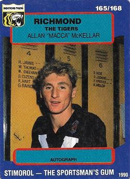 1990 AFL Scanlens Stimorol #165 Craig Lambert Front
